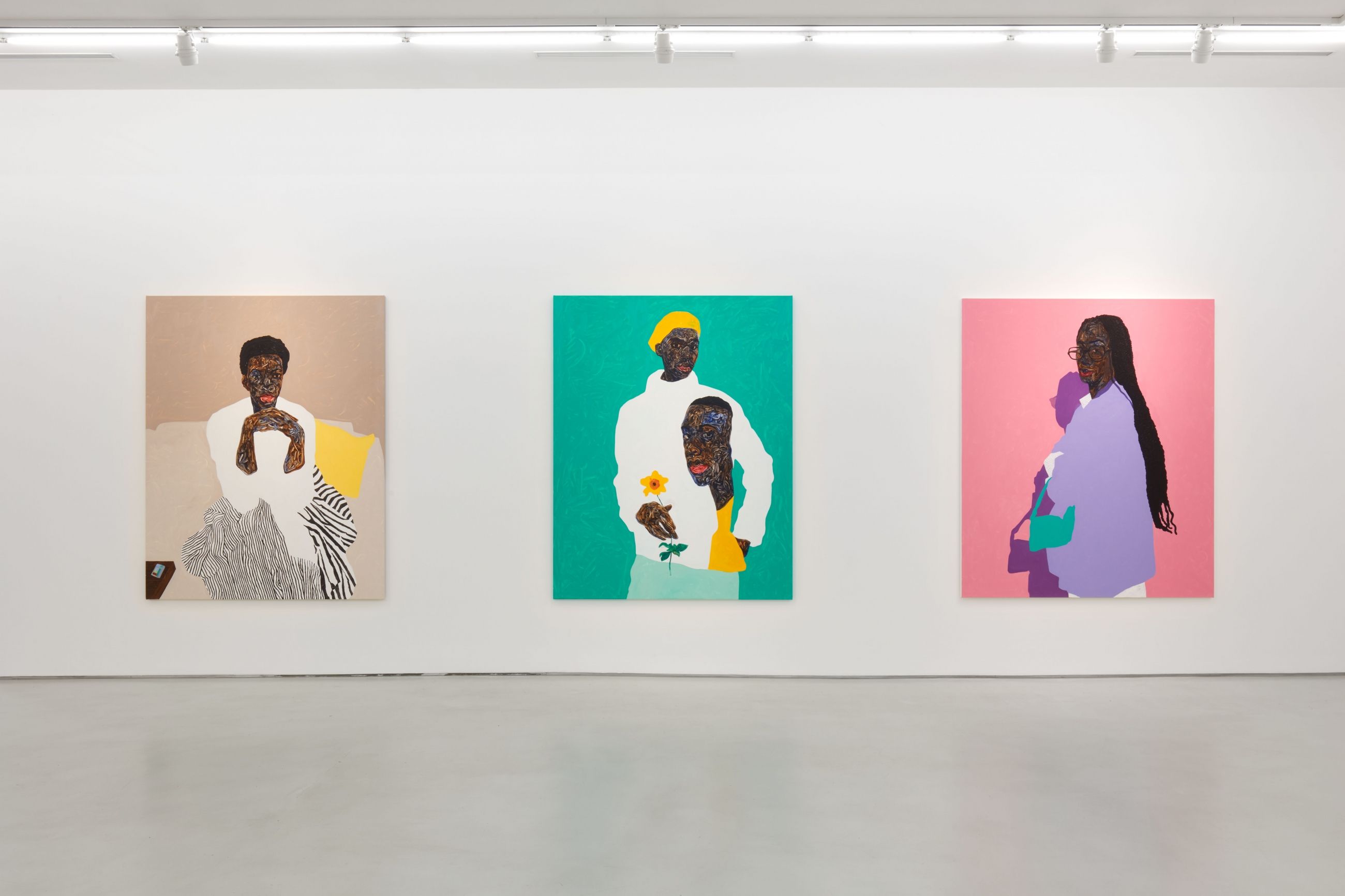 Amoako Boafo, Singular Duality: Me Can Make We at Roberts Projects, photo 5