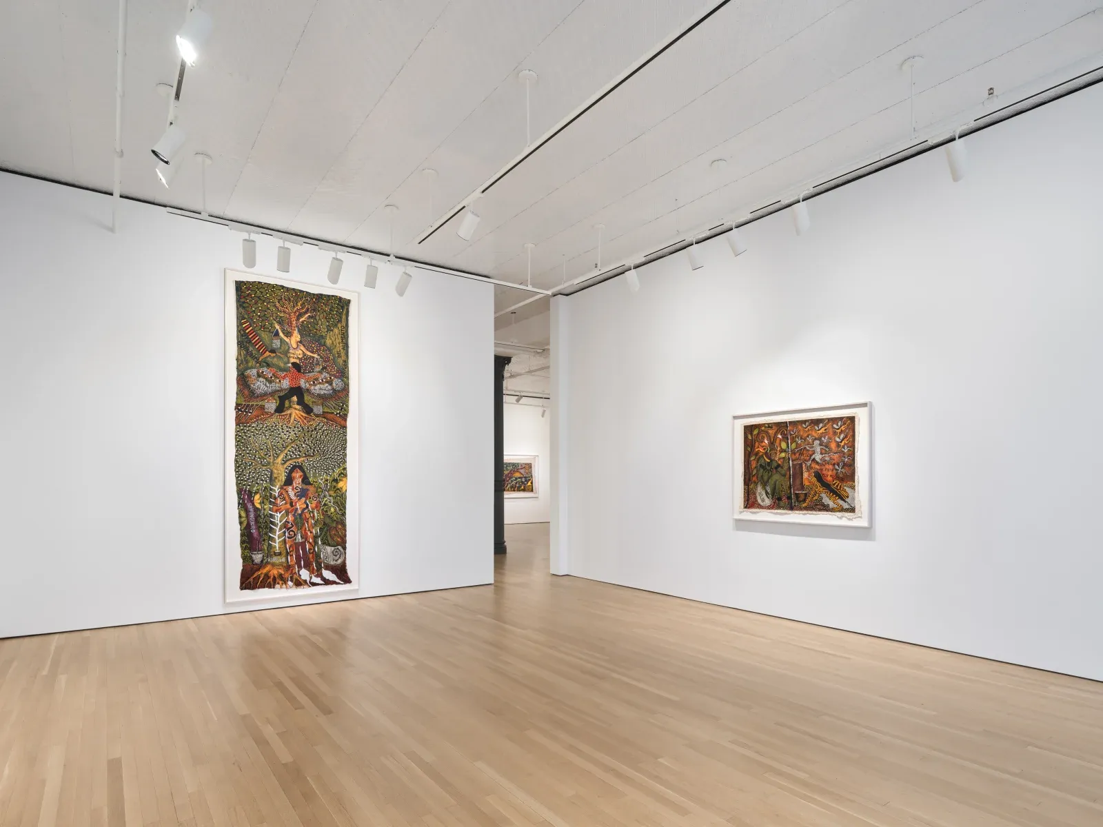 Santiago Yahuarcani, Flight of the White Heron Clan at Stephen Friedman, photo 9