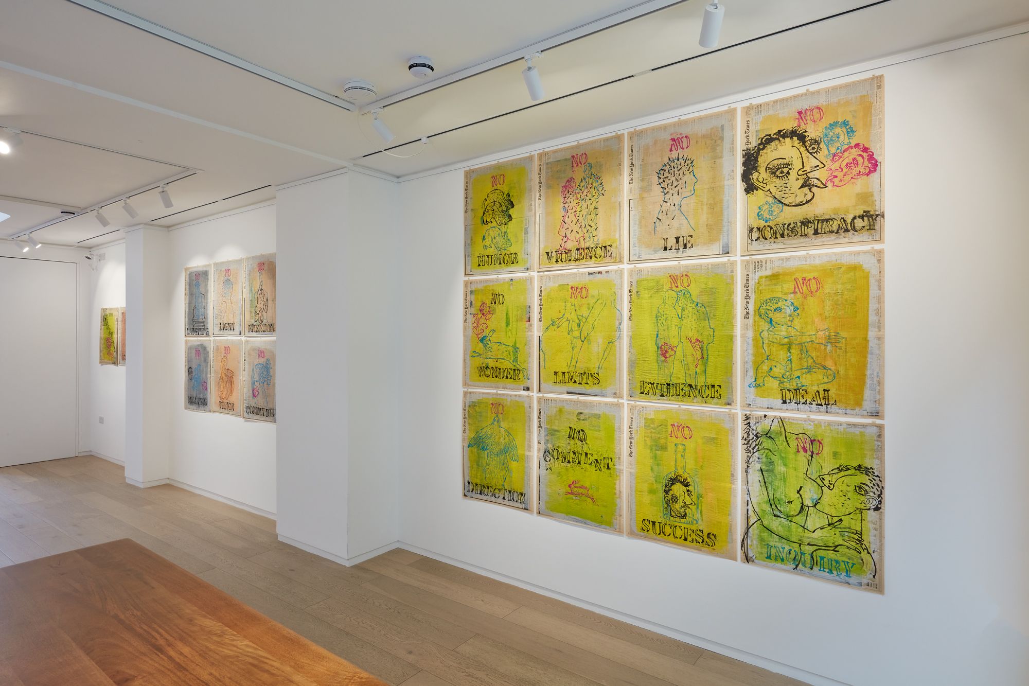 Nicky Nodjoumi, The New York Times Drawings 1996 - 1998 at Taymour Grahne Projects, photo 7