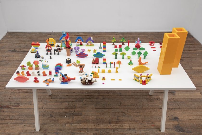 Christopher Knowles, The Rainbow Lego Show at Bridget Donahue, photo 5
