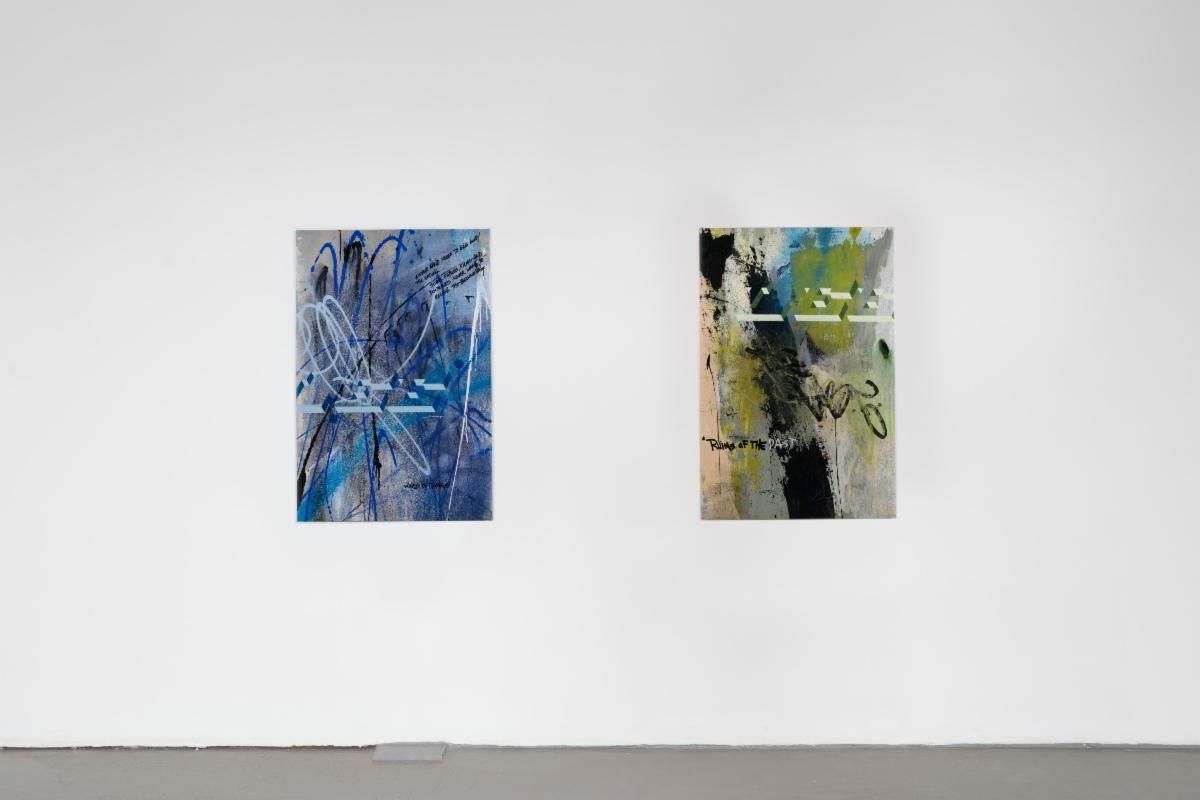 Lee Quiñones, Black and Blue at Charlie James Gallery, photo 4
