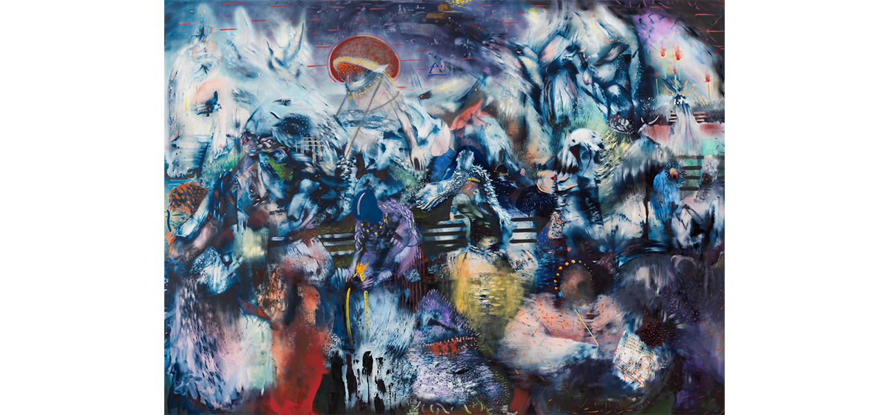 Ali Banisadr, The Changing Past at Victoria Miro, photo 2