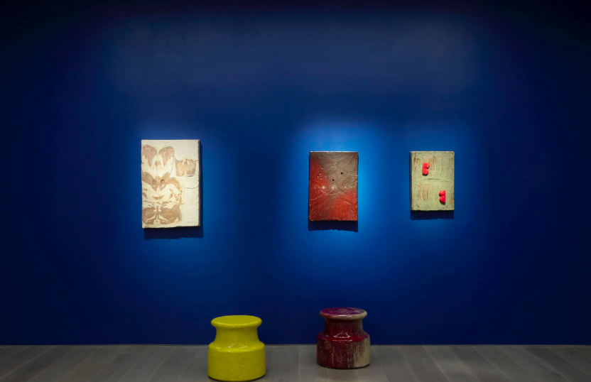 Johan Creten, Alfred Paintings at Perrotin, photo 4