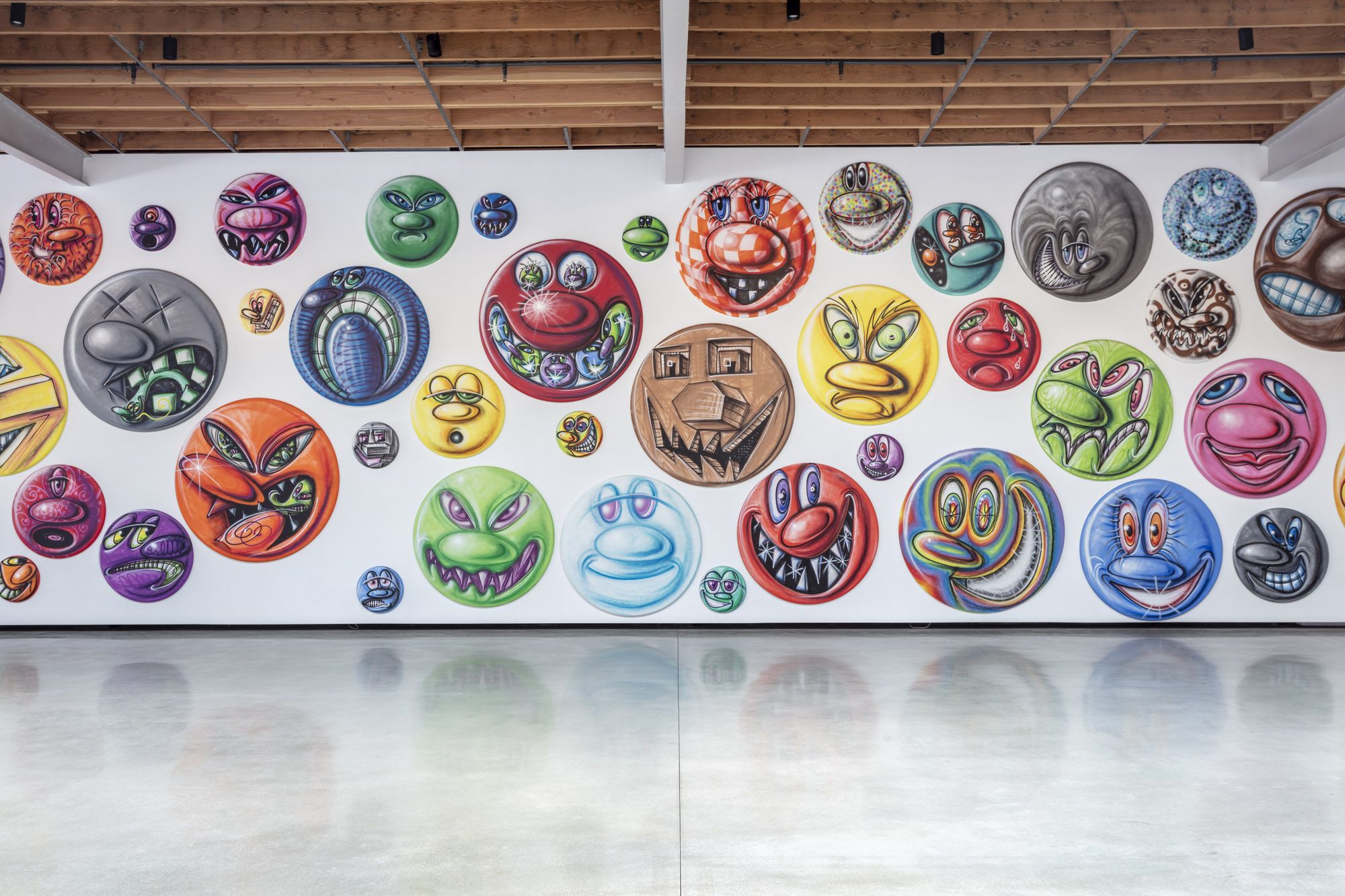 Kenny Scharf, 400 Faces at Jeffrey Deitch, photo 2