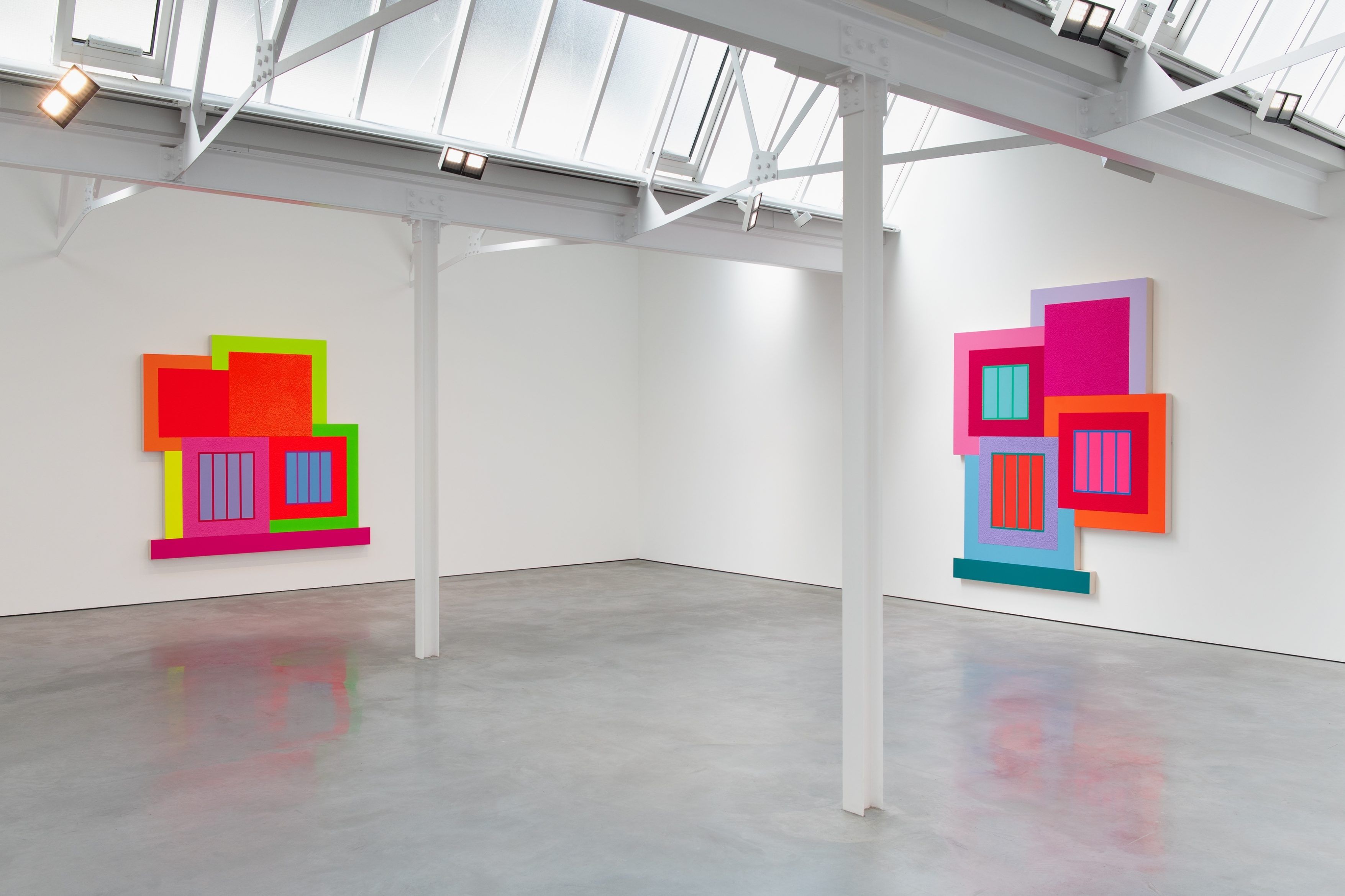 Peter Halley, New Paintings at Modern Art, photo 4