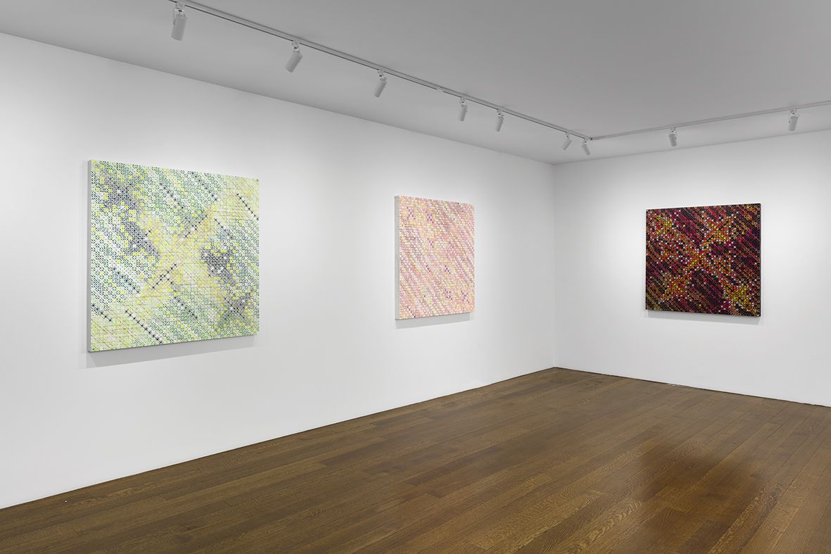 Ding Yi, Lightscapes at Timothy Taylor, photo 2