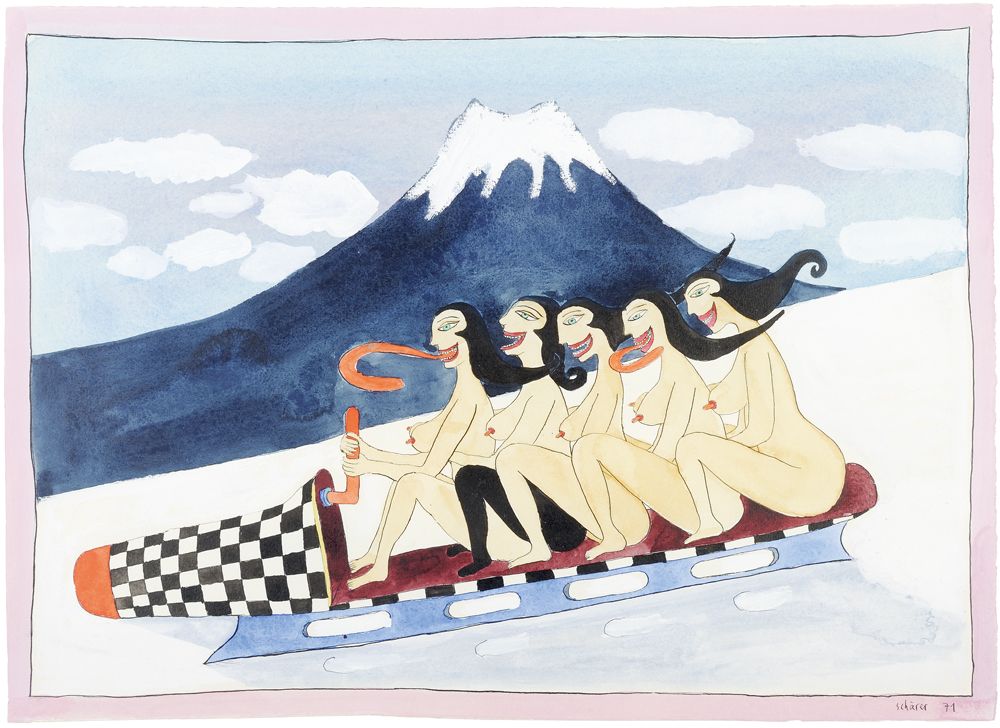 Hans Schärer, Madonnas and Erotic Watercolors at Swiss Institute, photo 3