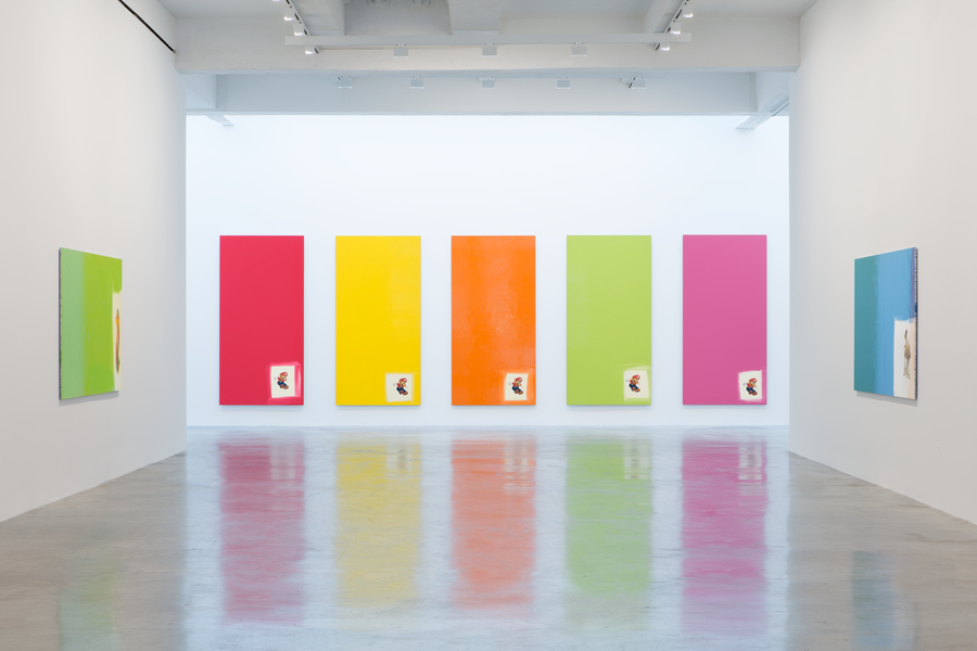 Michel Majerus, Aluminum Paintings at Matthew Marks, photo 3