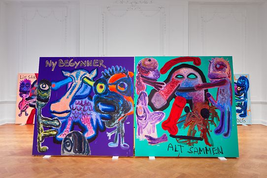 Bjarne Melgaard, Bodyparty (Substance Paintings) at Thaddaeus Ropac, photo 2
