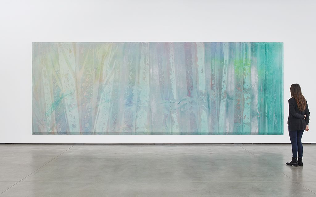 Sam Gilliam, Green April at David Kordansky Gallery, photo 2