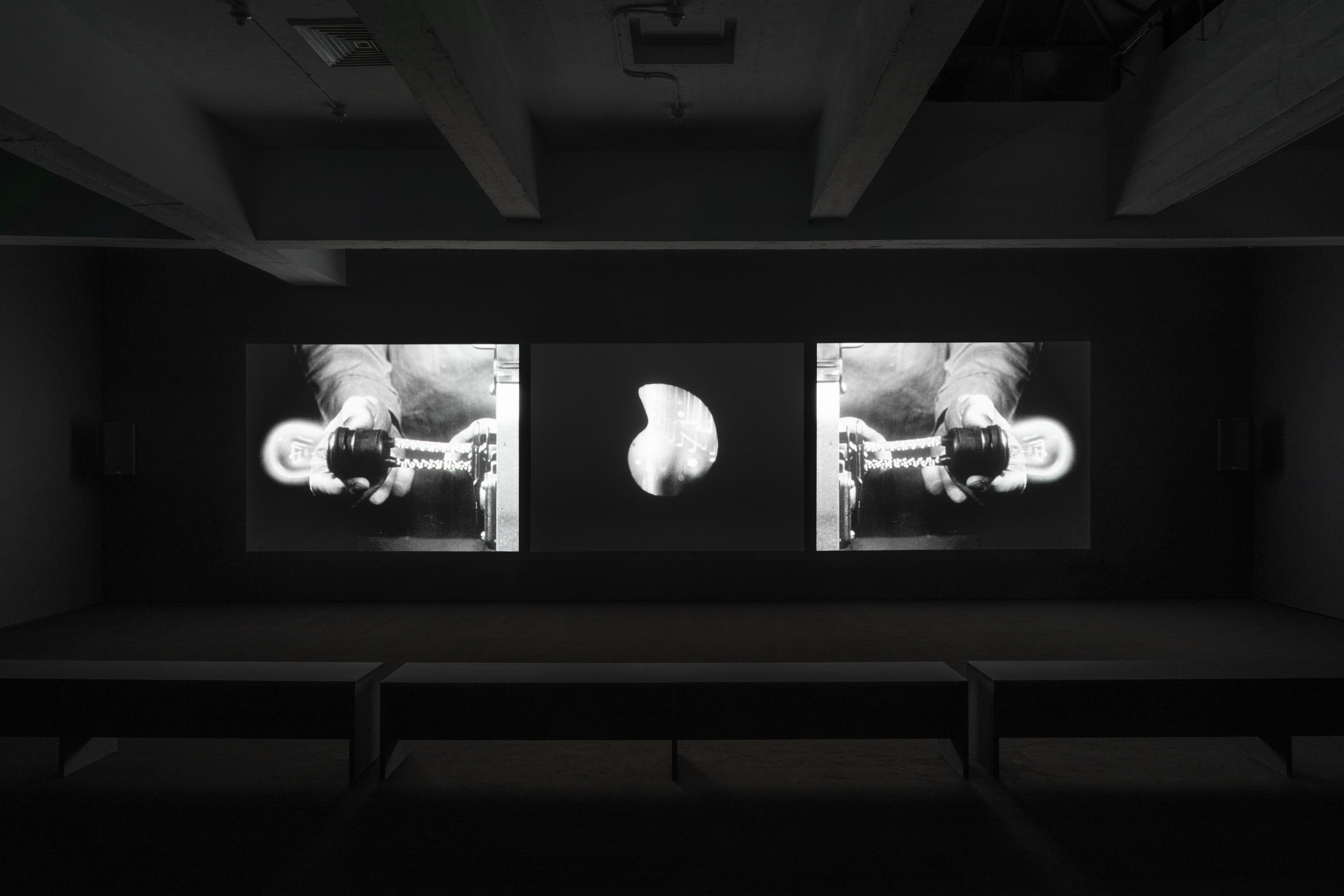 Bruce Conner, Three Screen Ray at Paula Cooper, photo 3