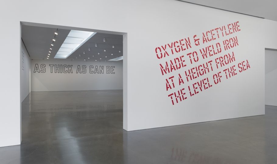 Lawrence Weiner, MADE TO BE at Regen Projects, photo 2