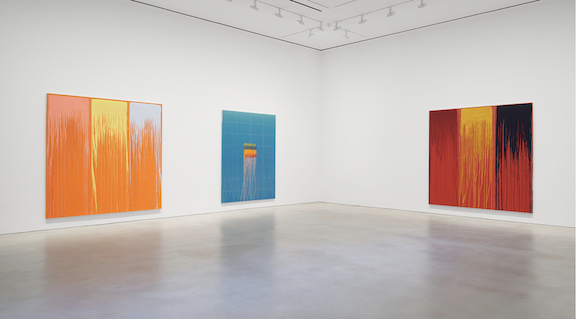 Pat Steir, Blue River and Rainbow Waterfalls at Hauser & Wirth, photo 3