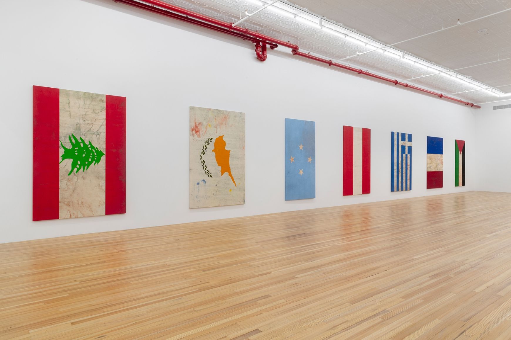 Fredrik Værslev, World Paintings at Andrew Kreps, photo 3