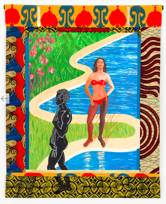 Emma Amos, Black Bodies at Ryan Lee, photo 2