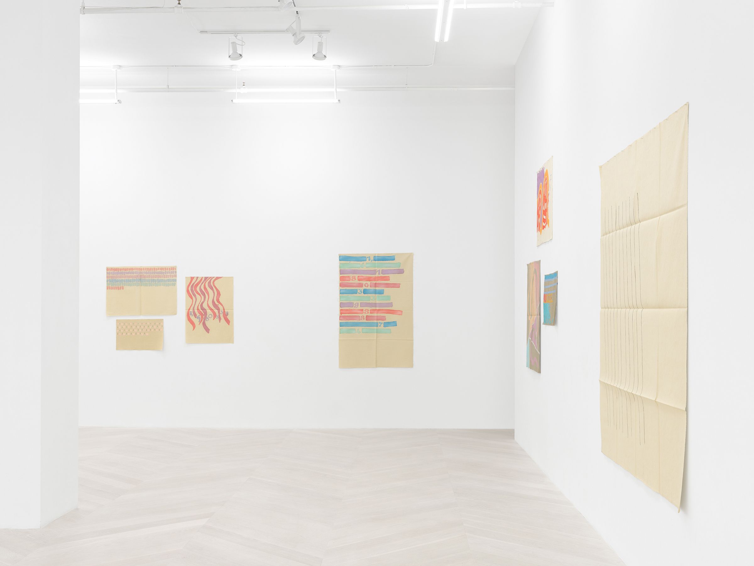 Giorgio Griffa, Consistently Through Variation at Casey Kaplan, photo 4