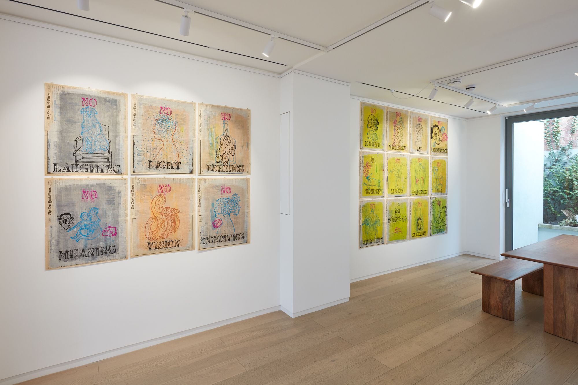Nicky Nodjoumi, The New York Times Drawings 1996 - 1998 at Taymour Grahne Projects, photo 2