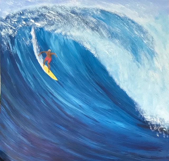 Wayne Magrin, The Far Away and the Familiar (Narrative Paintings of Surfers, Sailors and Bushrangers) at Ibid, photo 2