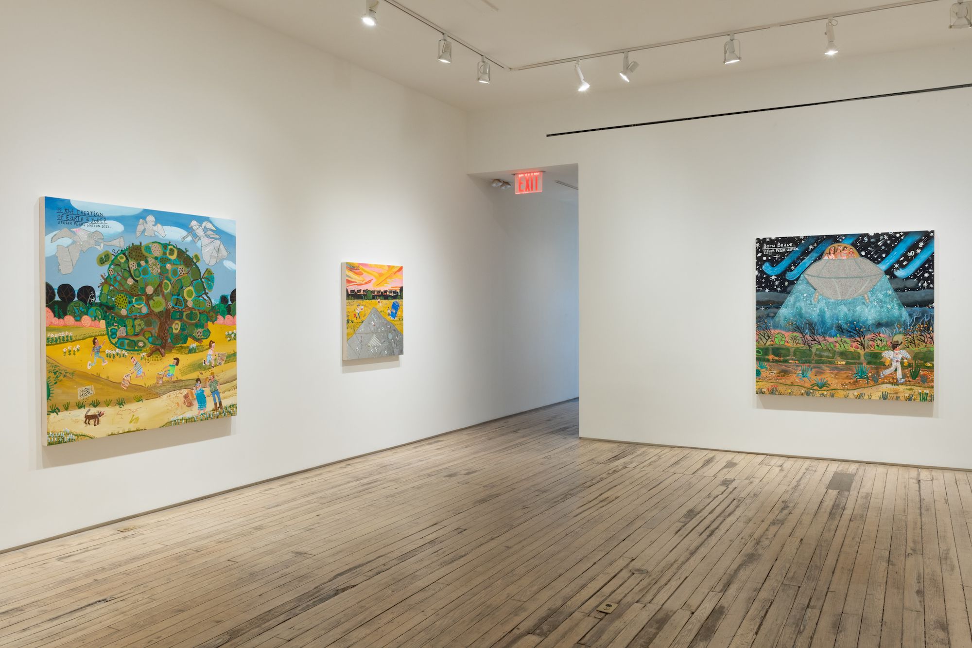 Esther Pearl Watson, Guardian of Eden at Andrew Edlin, photo 2