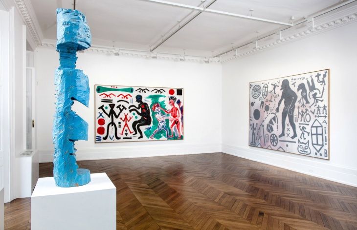 A.R. Penck, Paintings from the 1980s and Memorial to an Unknown East German Soldier at Michael Werner, photo 4