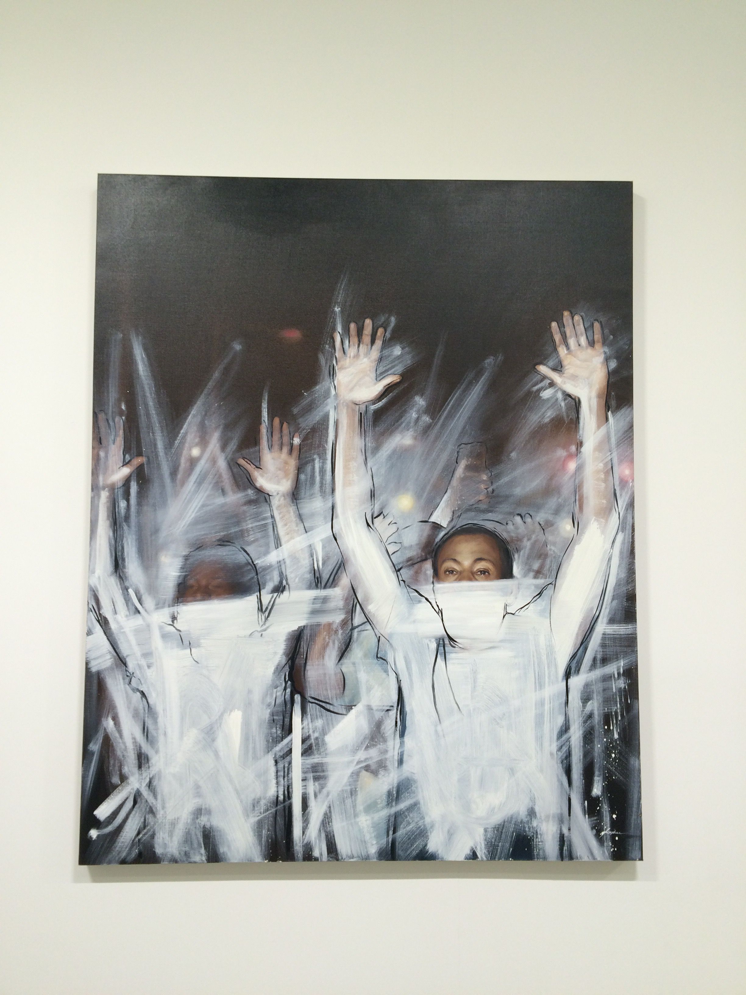 Titus Kaphar, Asphalt and Chalk at Jack Shainman, photo 3