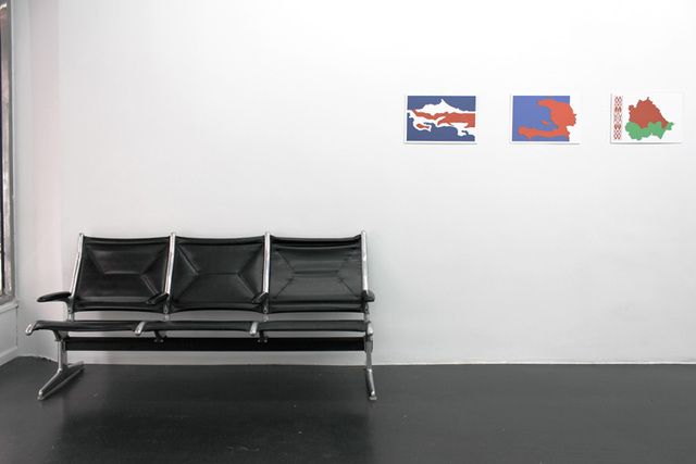 Peter Fend, WORD STACKS AND FLAGS at Essex Street, photo 2