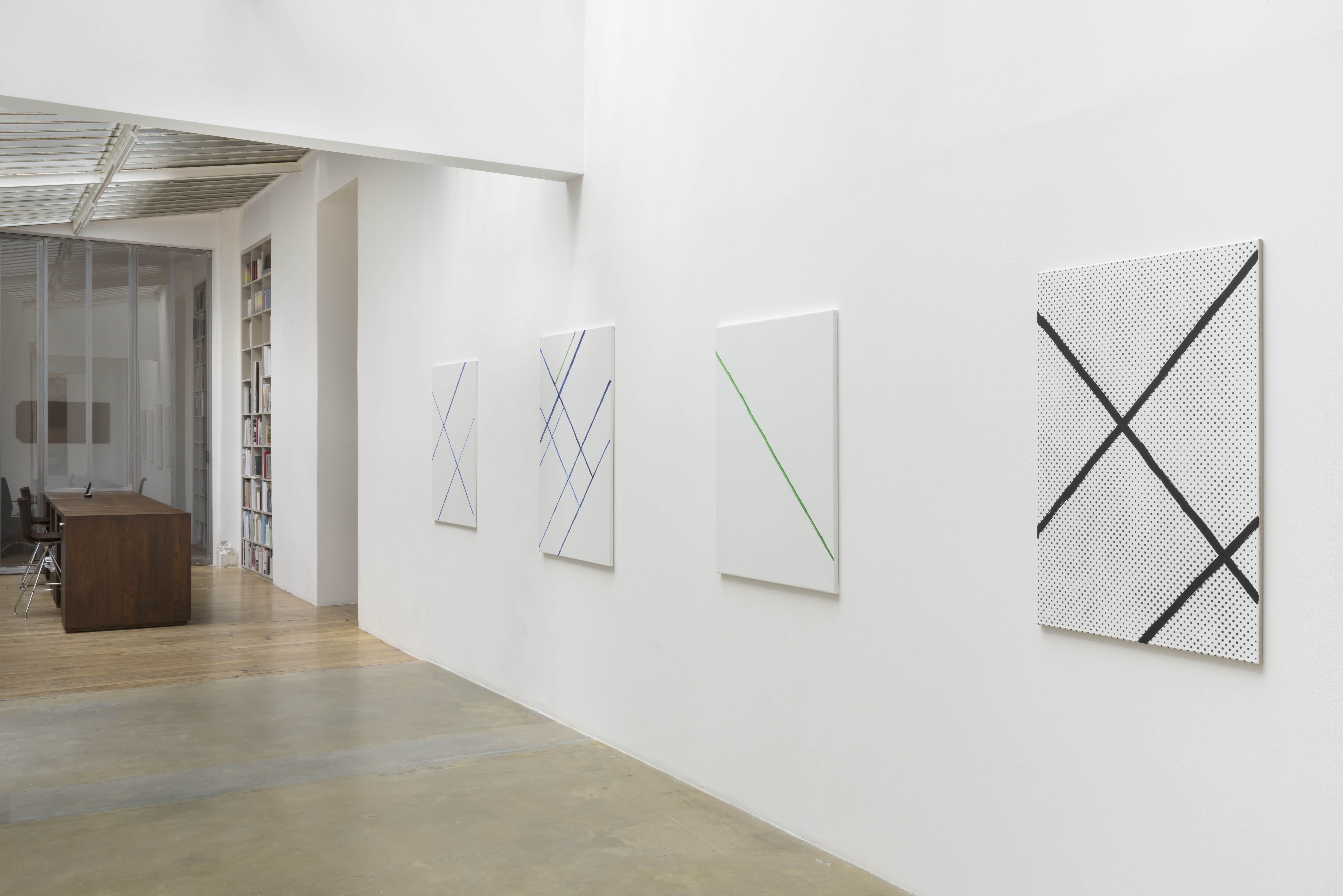 Michael Krebber, Cartouche Paintings at Chantal Crousel, photo 4
