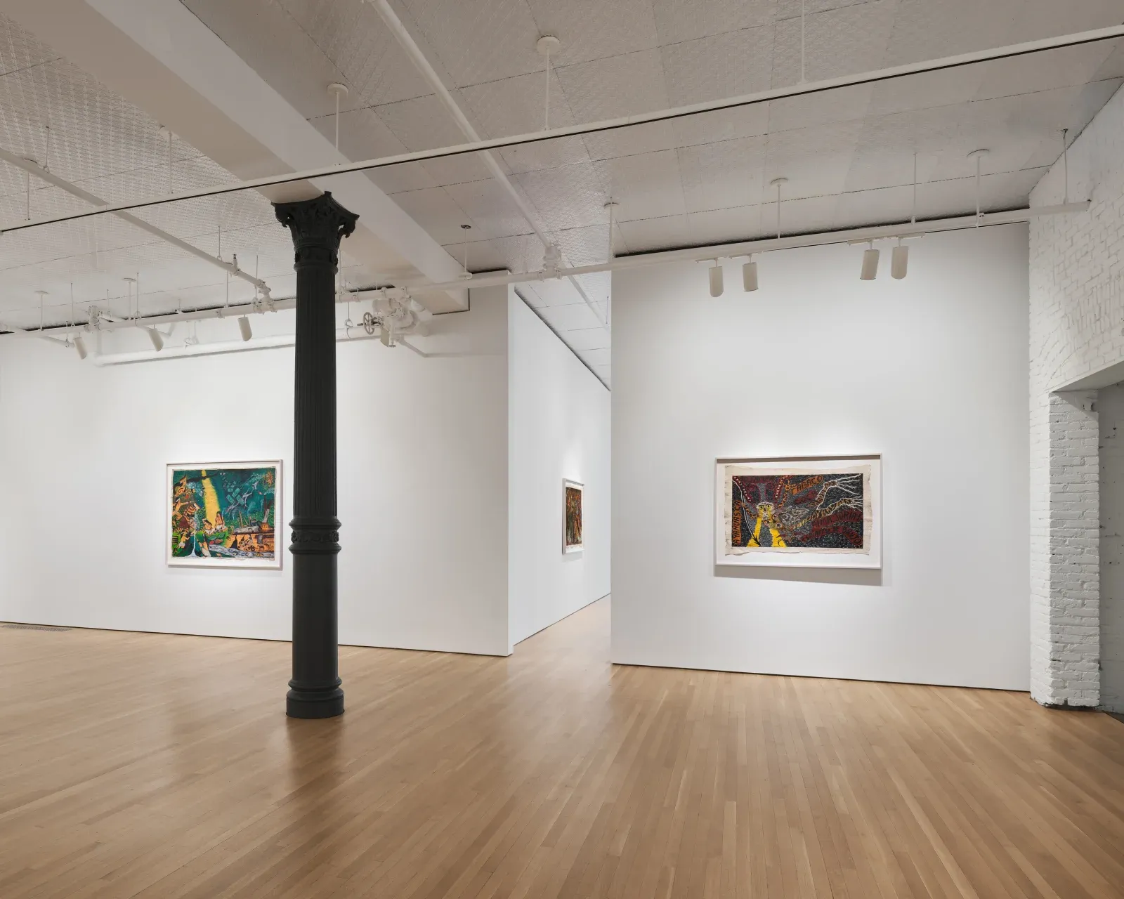 Santiago Yahuarcani, Flight of the White Heron Clan at Stephen Friedman, photo 6
