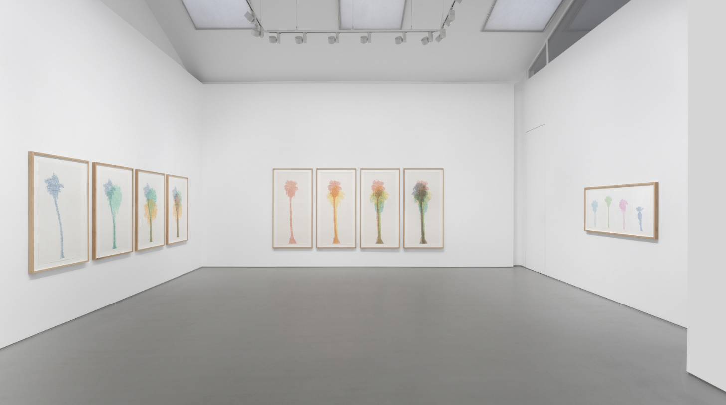 Charles Gaines, Gridwork: Palm Canyon Watercolors at Max Hetzler, photo 2
