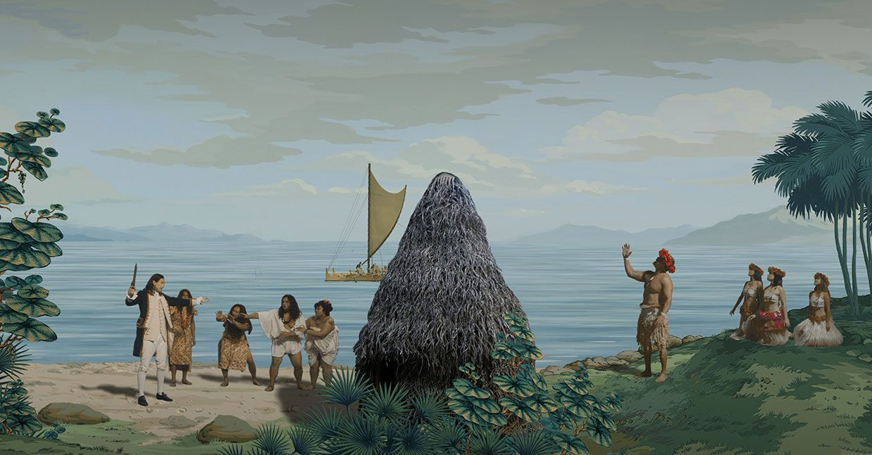Lisa Reihana, Emissaries at New Zealand Pavilion, photo 3