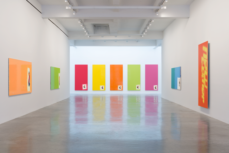 Michel Majerus, Aluminum Paintings at Matthew Marks, photo 2