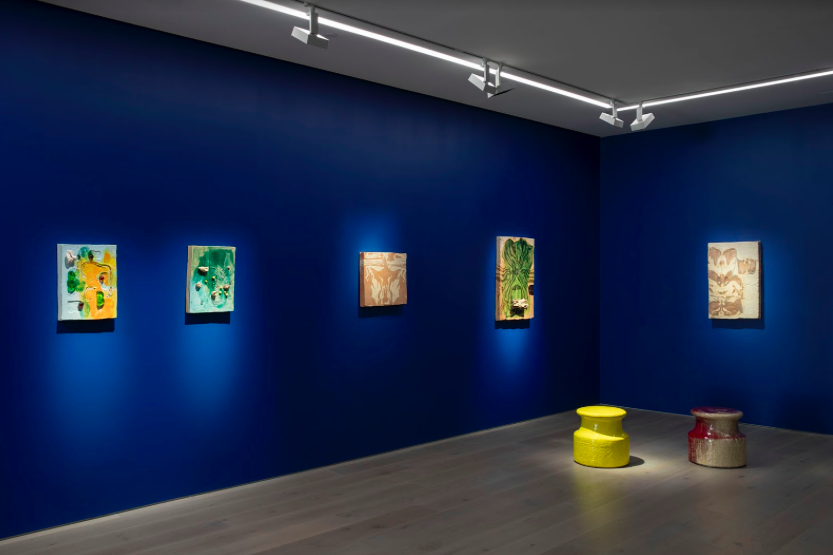Johan Creten, Alfred Paintings at Perrotin, photo 6