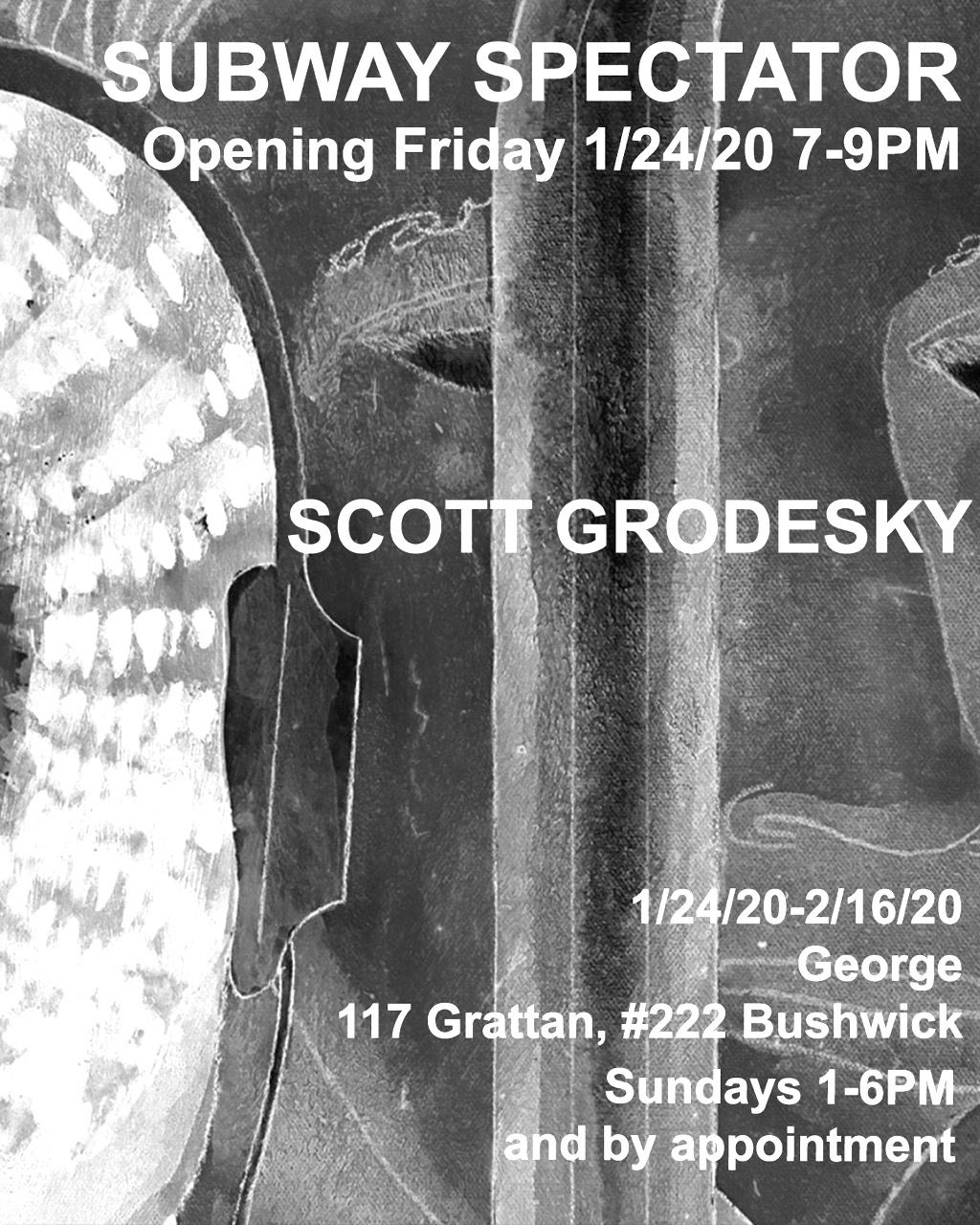 Scott Grodesky, Subway Spectator at George Gallery, photo 2