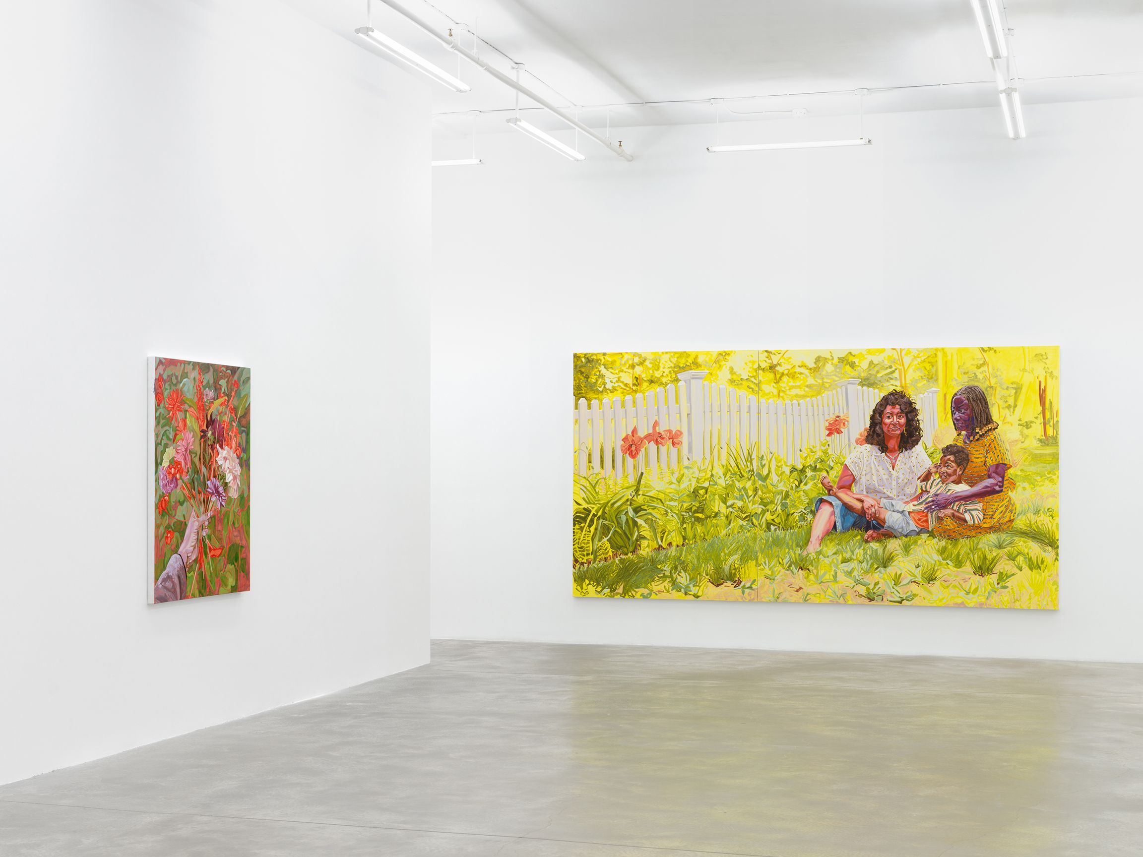 Jordan Casteel, Covering the Holes in Our Walls with Sunflowers at Casey Kaplan, photo 3