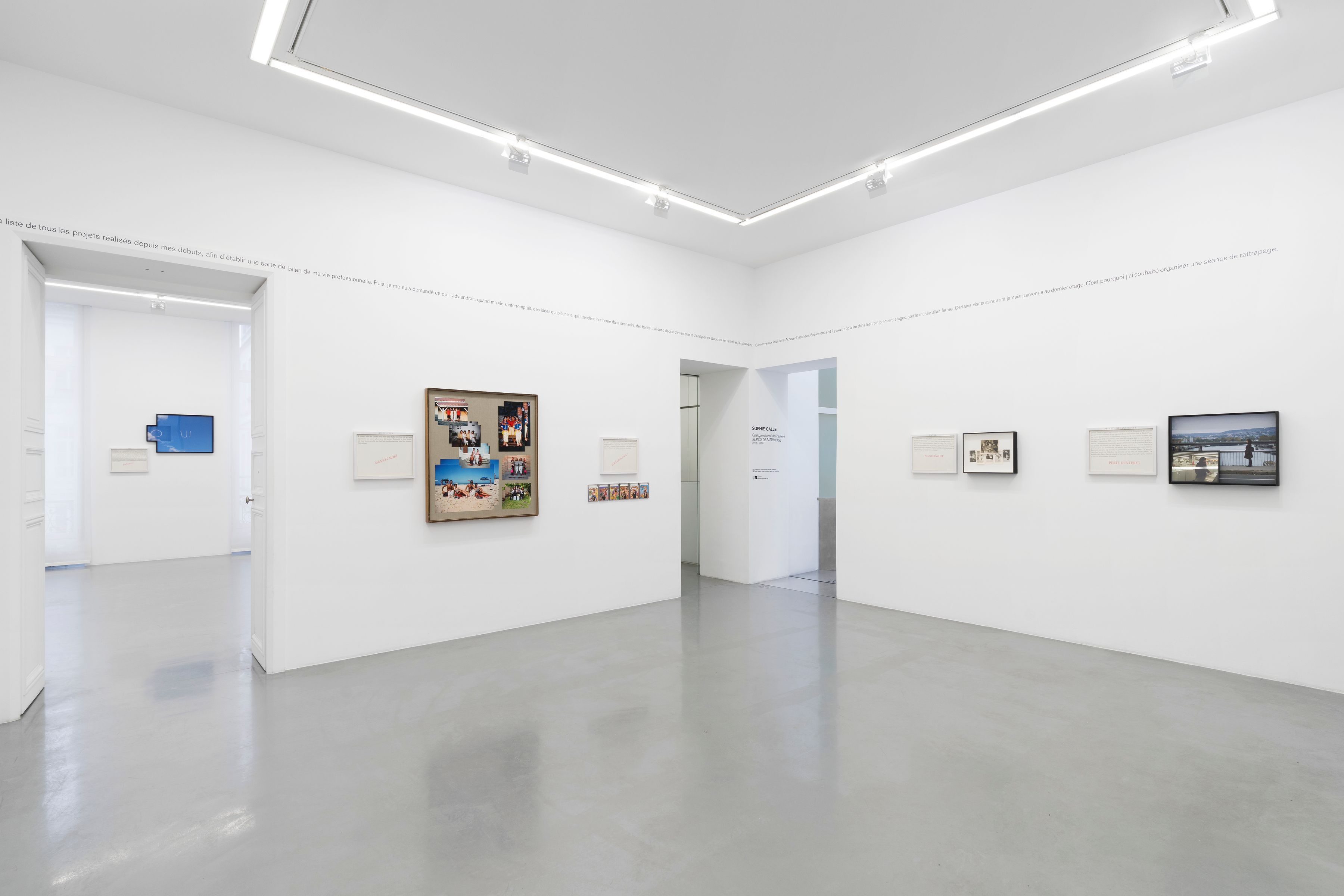 Sophie Calle, Séance de Rattrapage at Perrotin, photo 6