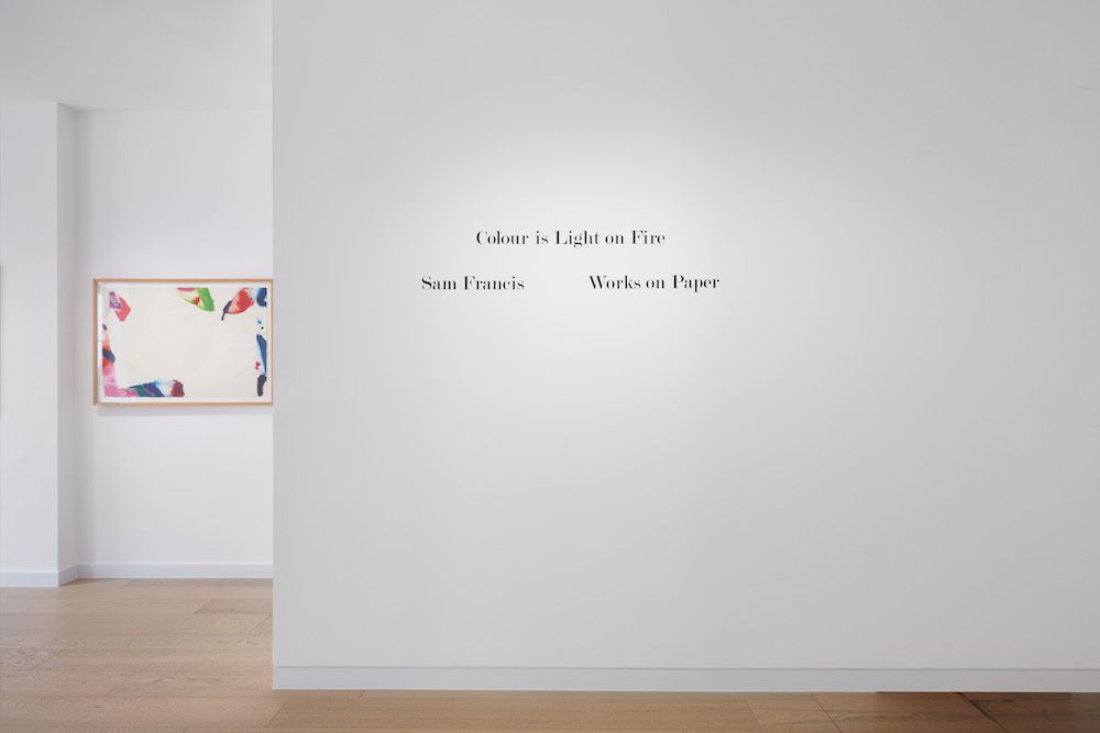 Sam Francis, Colour Is Light on Fire: Works on Paper at Omer Tiroche, photo 6