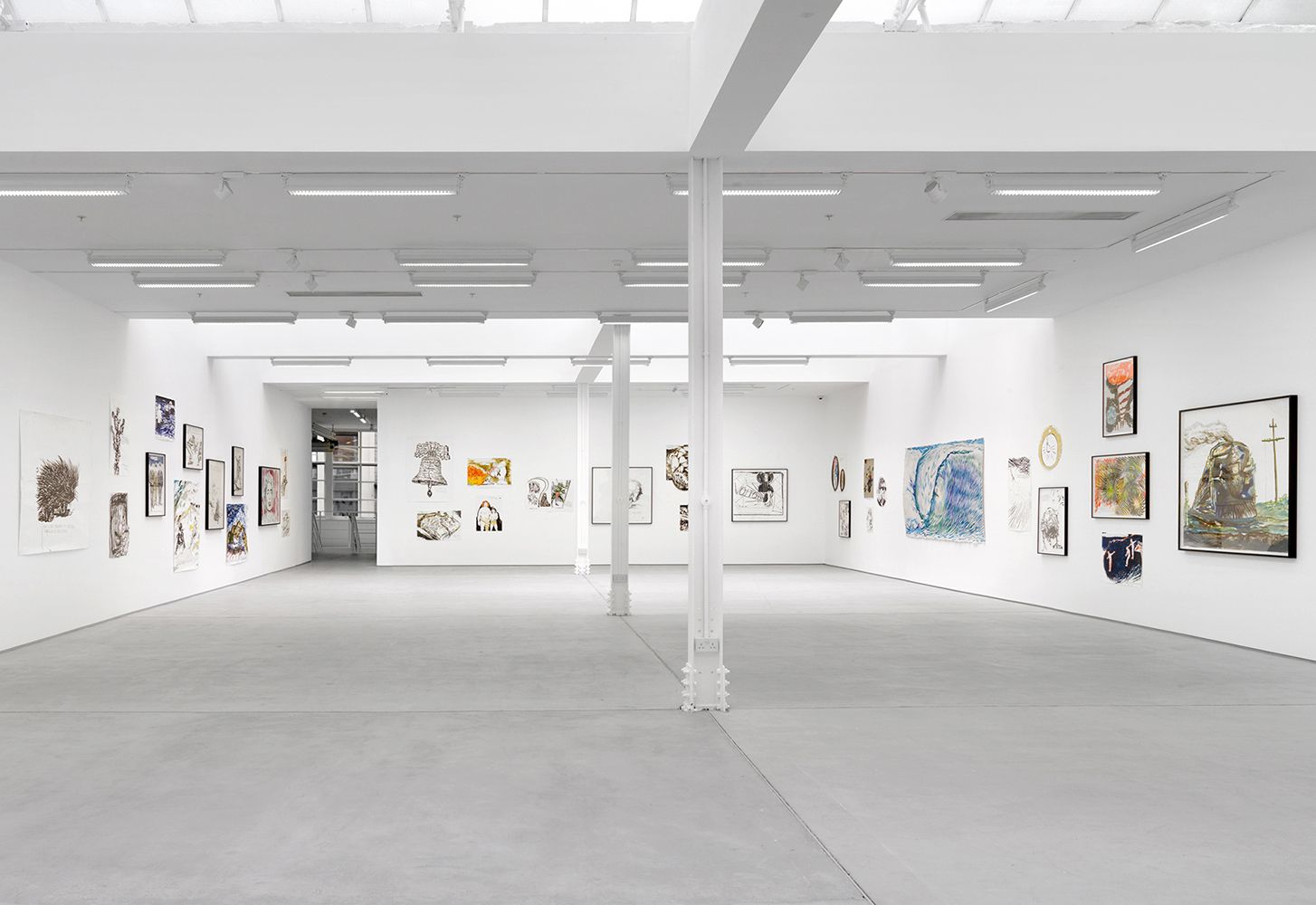 Raymond Pettibon, Bakersfield to Barstow to Cucamonga to Hollywooyd at Sadie Coles, photo 2