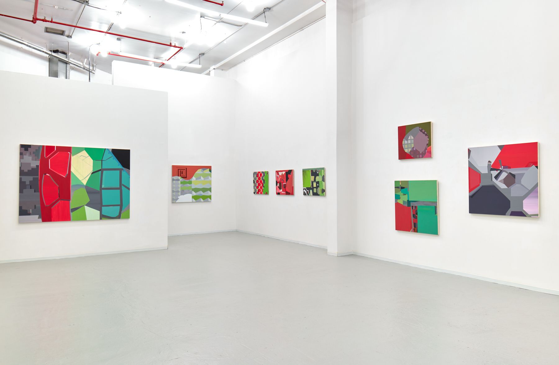Mike Childs, The Journey: Grids, Color and Curvilinear forms, 2004 to 2020 at David Richard Gallery, photo 7