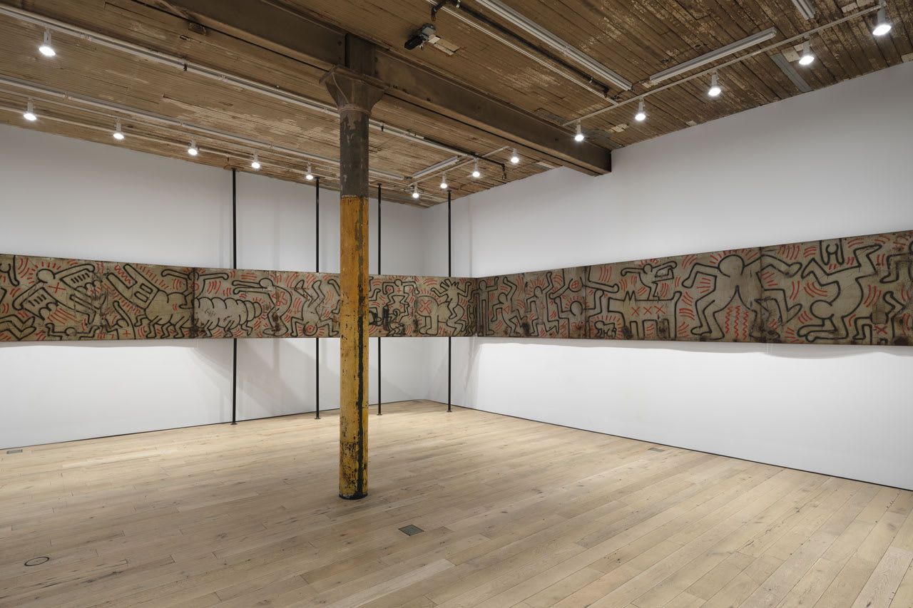 Keith Haring, FDR Drive Mural, 1984 at Martos Gallery, photo 3